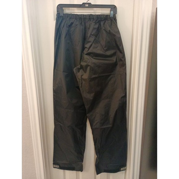 Nwt Men's Bilt Black Monsoon Over Pant Elastic Waist Water Resistant Medium - Picture 6 of 9